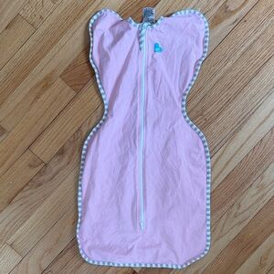 Love to Dream Pink Sleep Sack with Gray Trim